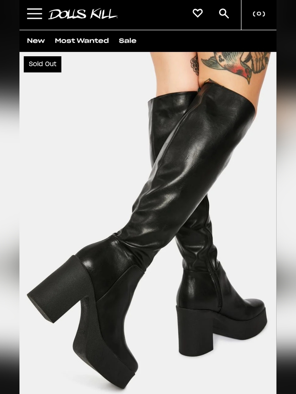 Dolls Kill Lamoda Slick Nicks Platform Boots